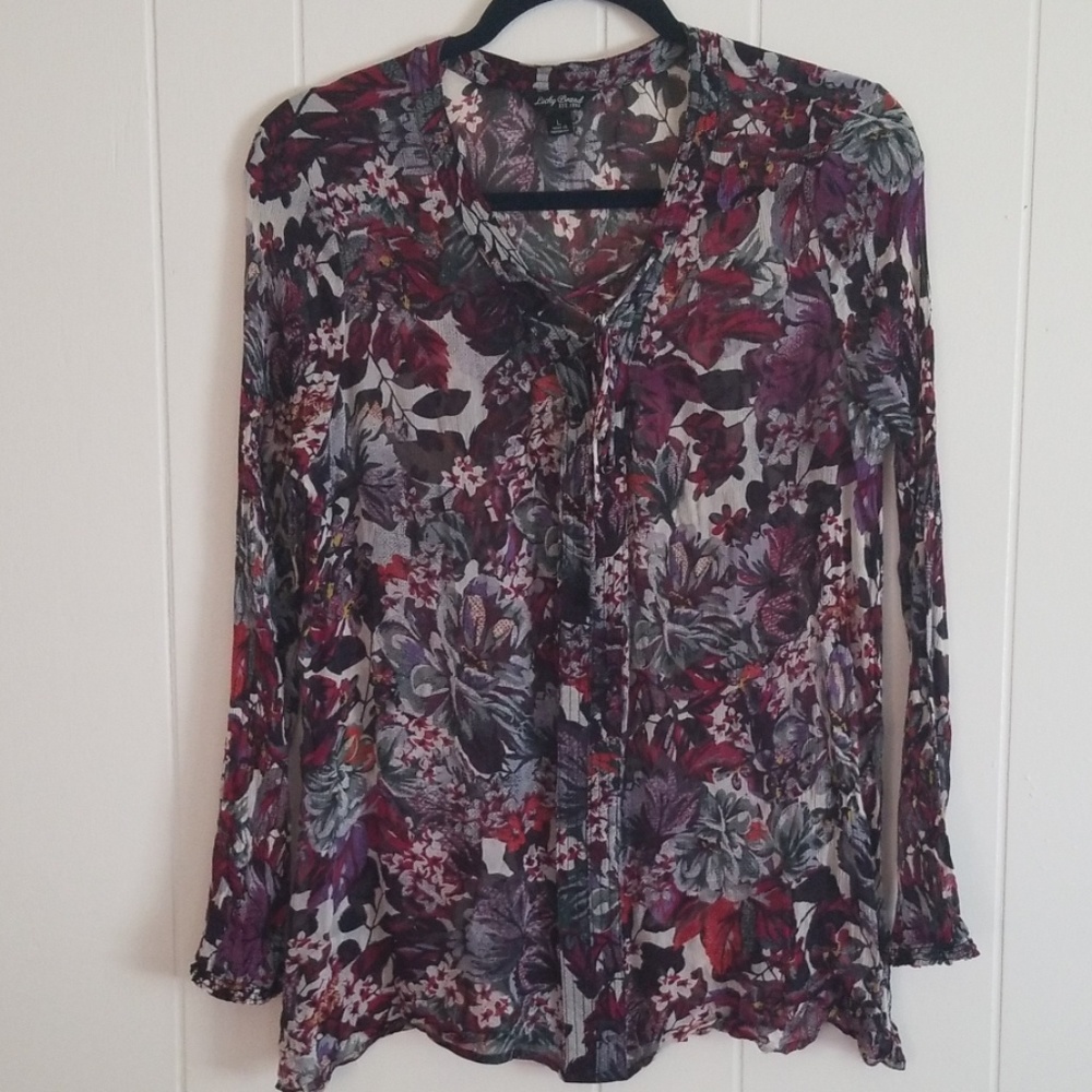Lucky Brand Sheer Top